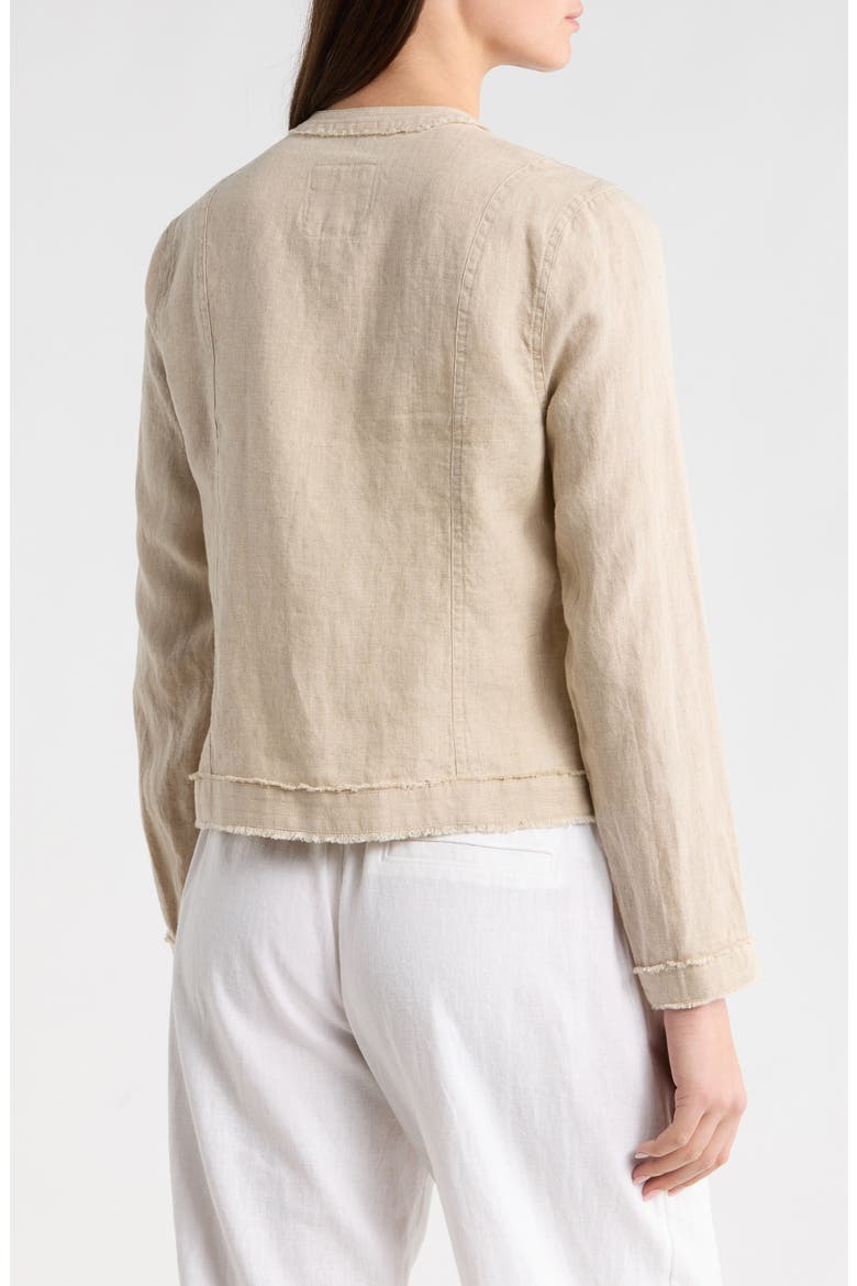Two Palms Patch Pocket Linen Jacket, Alternate, color, NATURAL