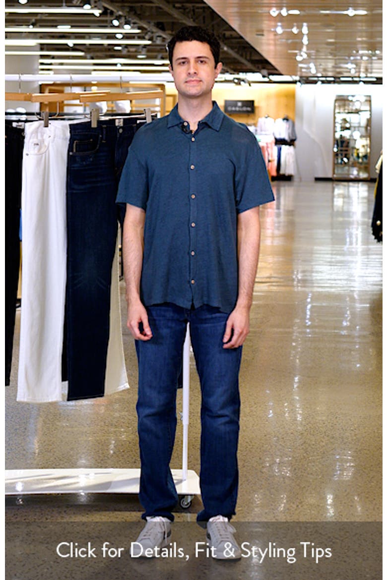 Ola Linen Knit Short Sleeve Button-Up video