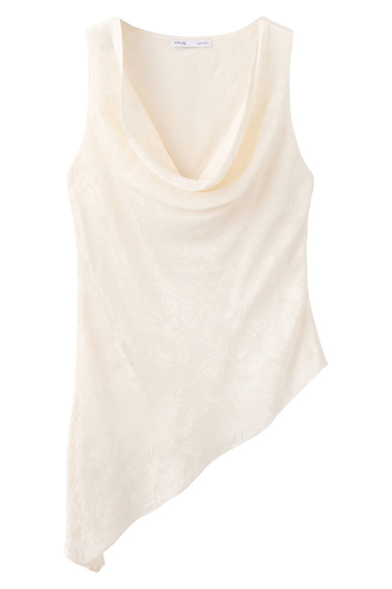Mara Jacquard Asymmetric Top, Main, color, ECRU