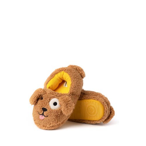 Dearfoams Kids' Emery Critter Closed Back Animal Slipper
