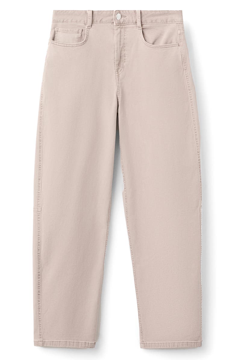 MANGO TEEN Mid Rise Balloon Jeans, Main, color, Beige