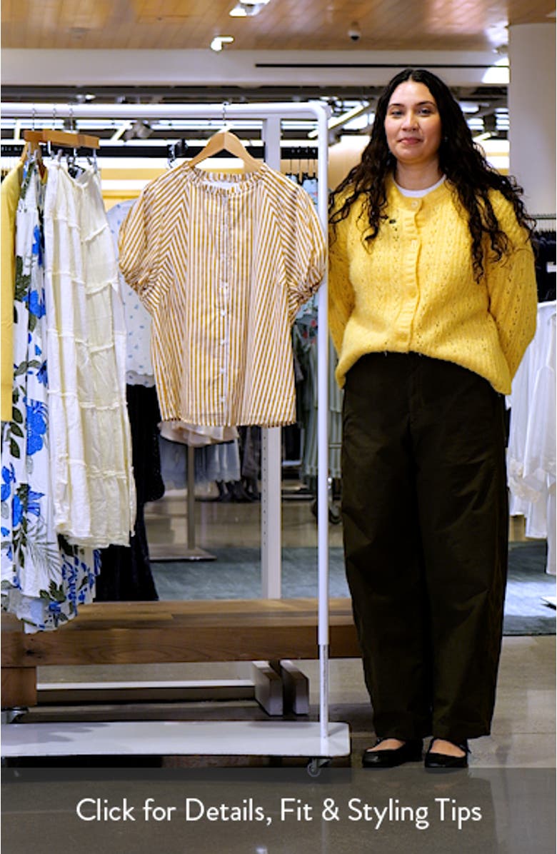 Dream State Avy Cotton Button-Up Top, sales video thumbnail