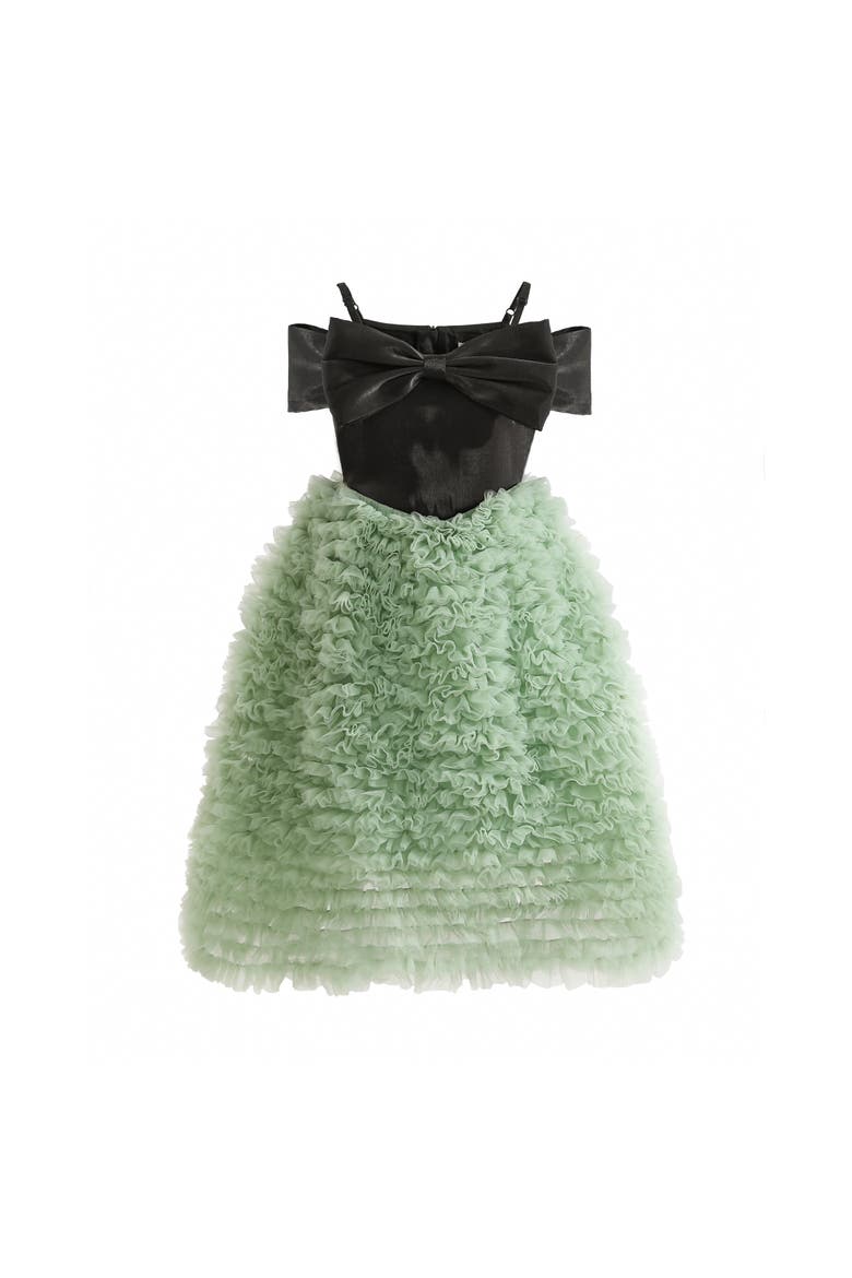 Marcella Bow Dress, Main, color, Green