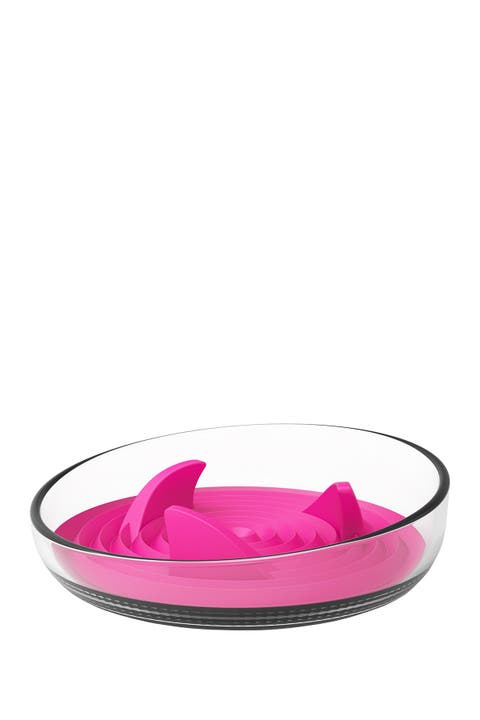 'Cirlicue' Shark Fin Shaped Modern Slow Feeding Pet Bowl