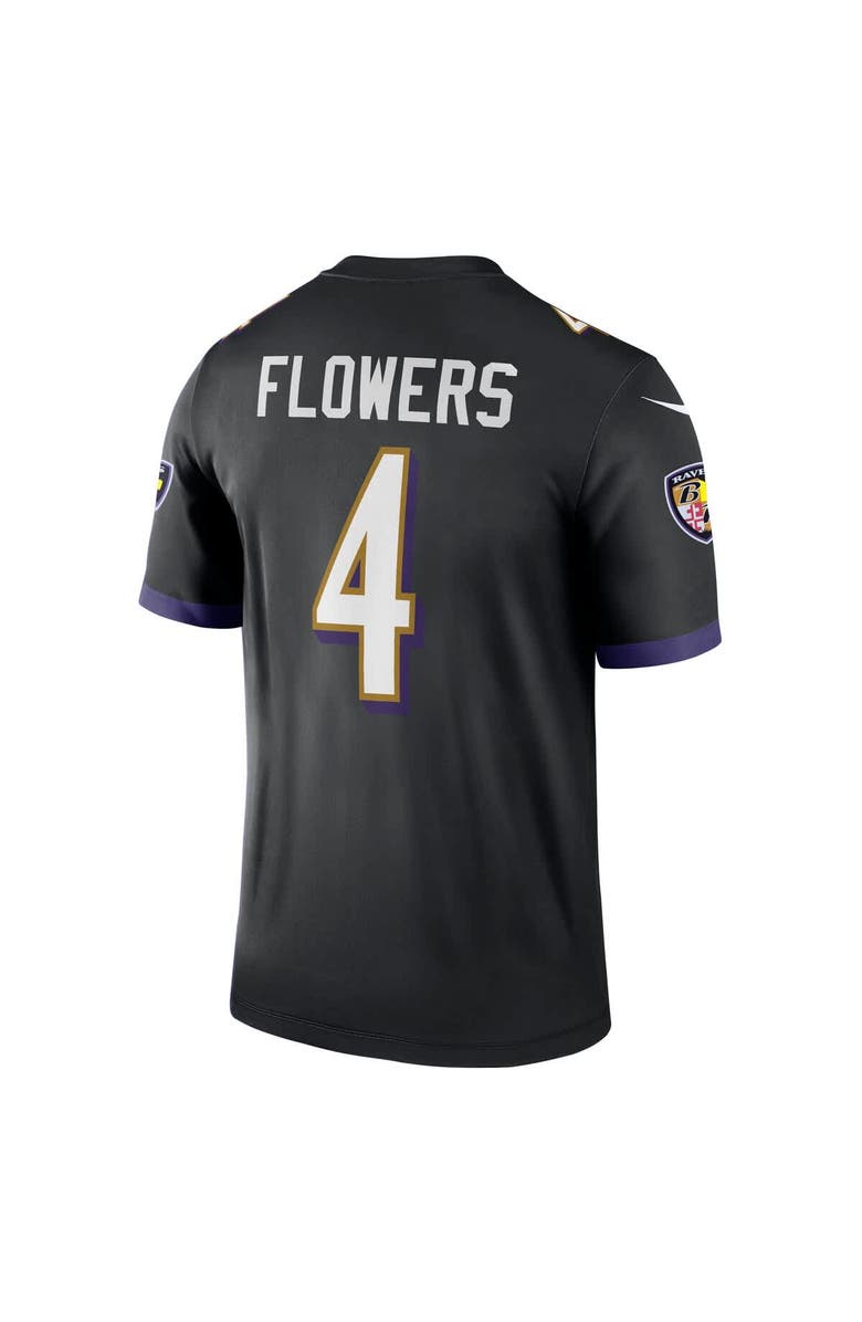 Nike Men's Nike Zay Flowers Black Baltimore Ravens Alternate Legend Jersey, Alternate, color, Black