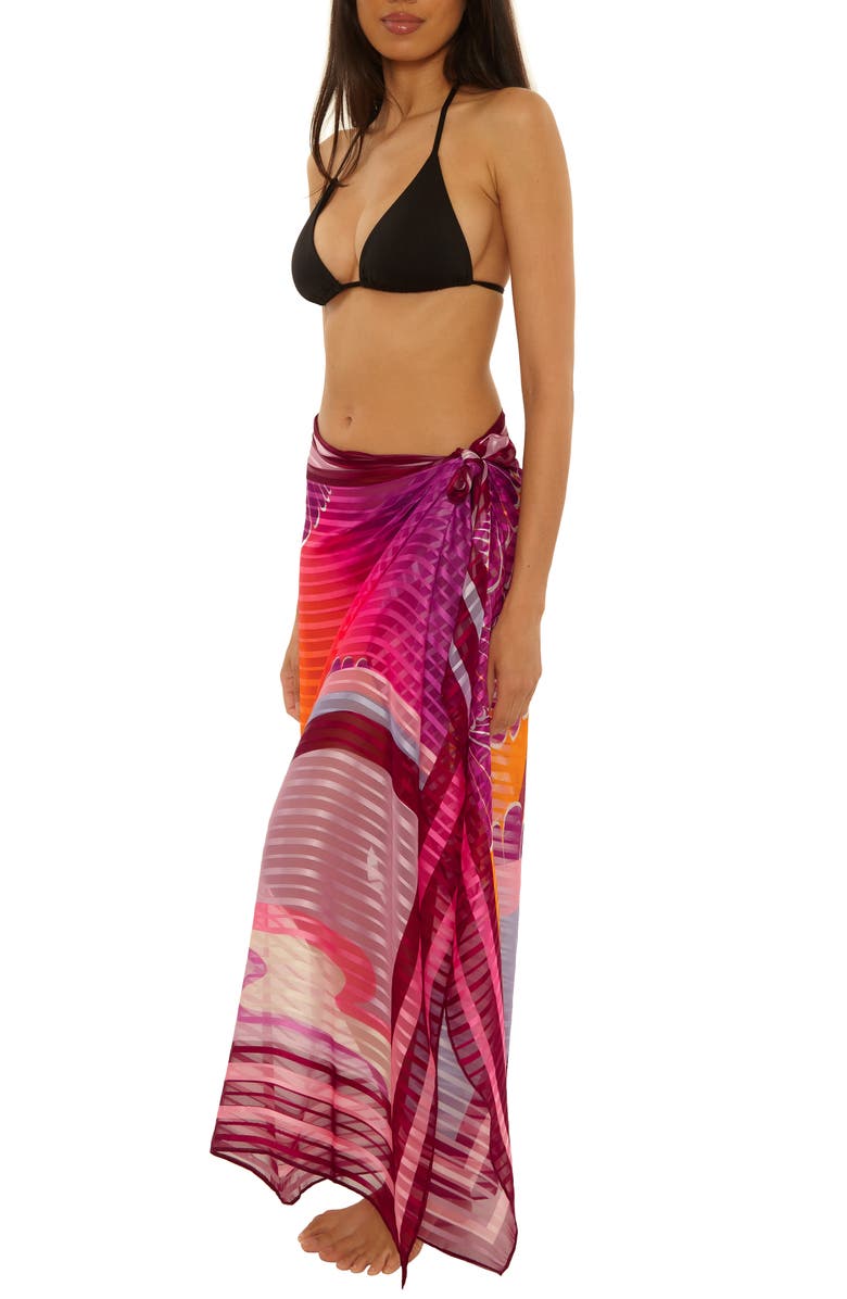 Trina Turk Rhodes Woven Cover-Up Pareo, Alternate, color, Multi