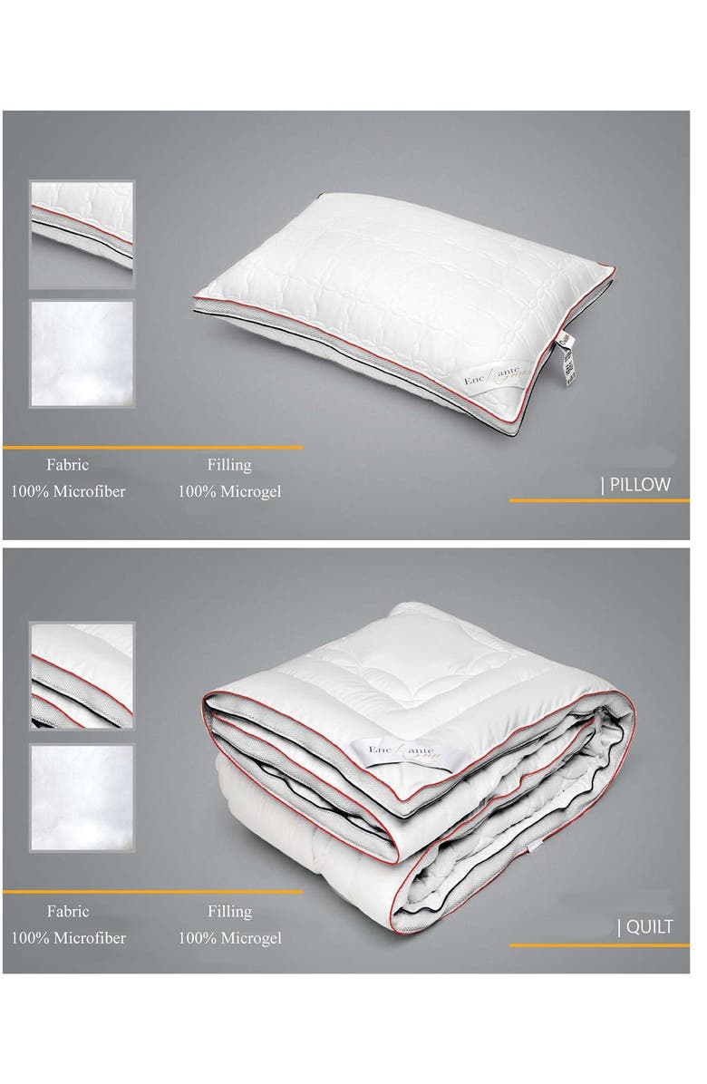 DePera Down Alternative Queen Size Climate Pillow - White, Alternate, color,