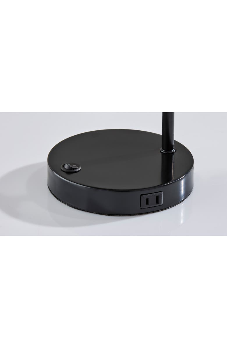 ADESSO LIGHTING Rowe Supercharger LED Desk Lamp, Alternate, color, Black