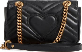 ハンドバッグ GUCCI Heart-shaped GG Marmont mini bag black GUCCI Heart-shaped GG Marmont mini bag black | TheDoubleF