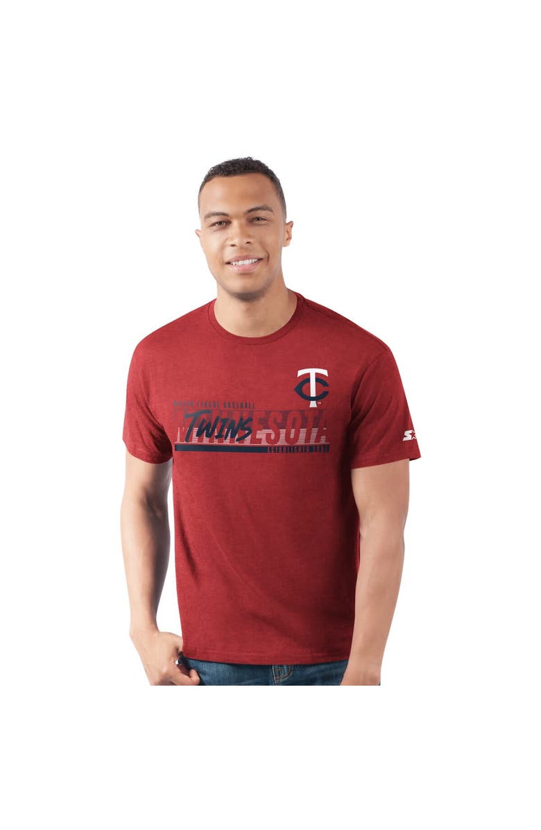 STARTER Men's Starter  Red Minnesota Twins Prime Time Team T-Shirt, Alternate, color, Red
