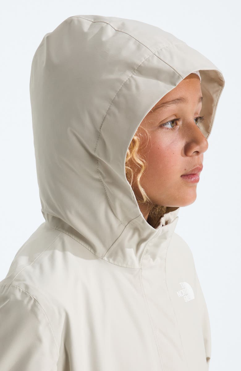 The North Face Kids' Antora Waterproof Rain Jacket, Alternate, color, White Dune/ White Dune