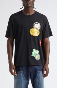 MM6 Maison Margiela Souvenir Sticker Cotton Graphic T-Shirt