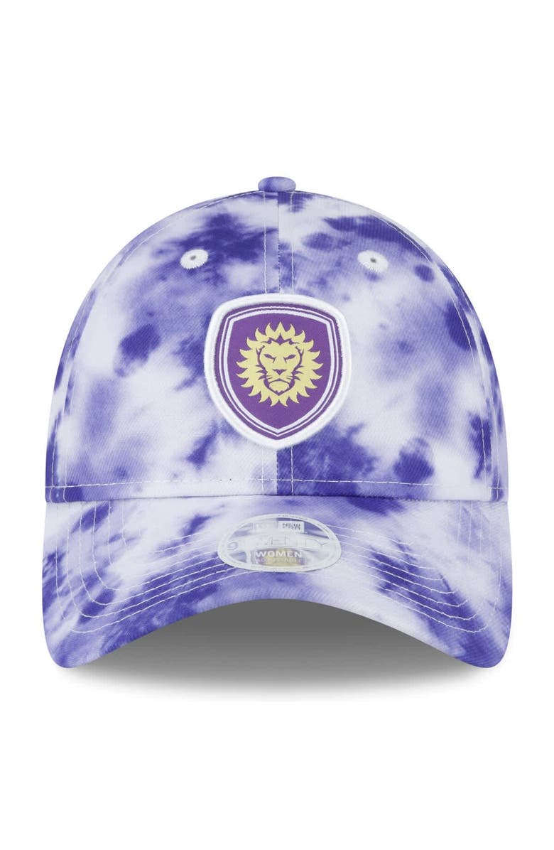 New Era Women's New Era Purple Orlando City SC Tie-Dye 9TWENTY Adjustable Hat, Alternate, color,