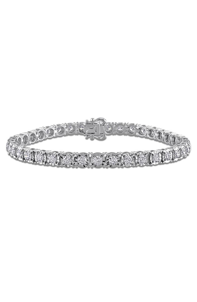 Julianna B. 3 1/6ct. t.w. Lab-Grown Diamond Tennis Bracelet 14k, Main, color, 