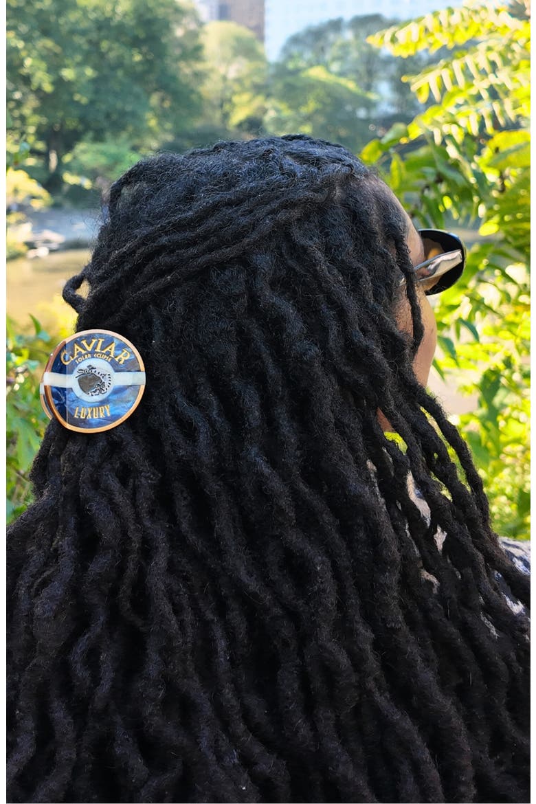 Caviar Claw Clip, Alternate, color, BLUE