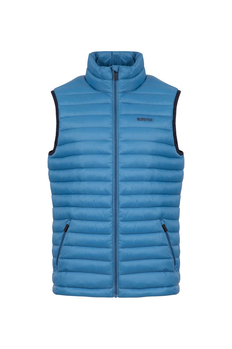 Langtree Showerproof Padded Gilet, Alternate, color, Washed Blue