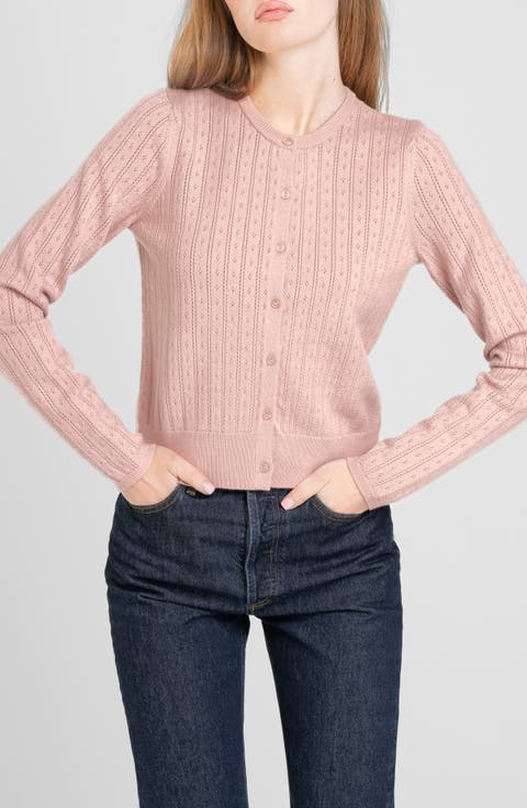 Sandy Pointelle Cardigan