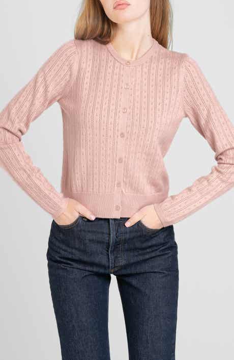 WAYF Sandy Pointelle Cardigan