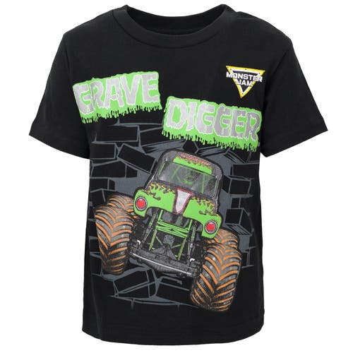 Monster Jam T-shirt & Mesh Shorts Set In Multi