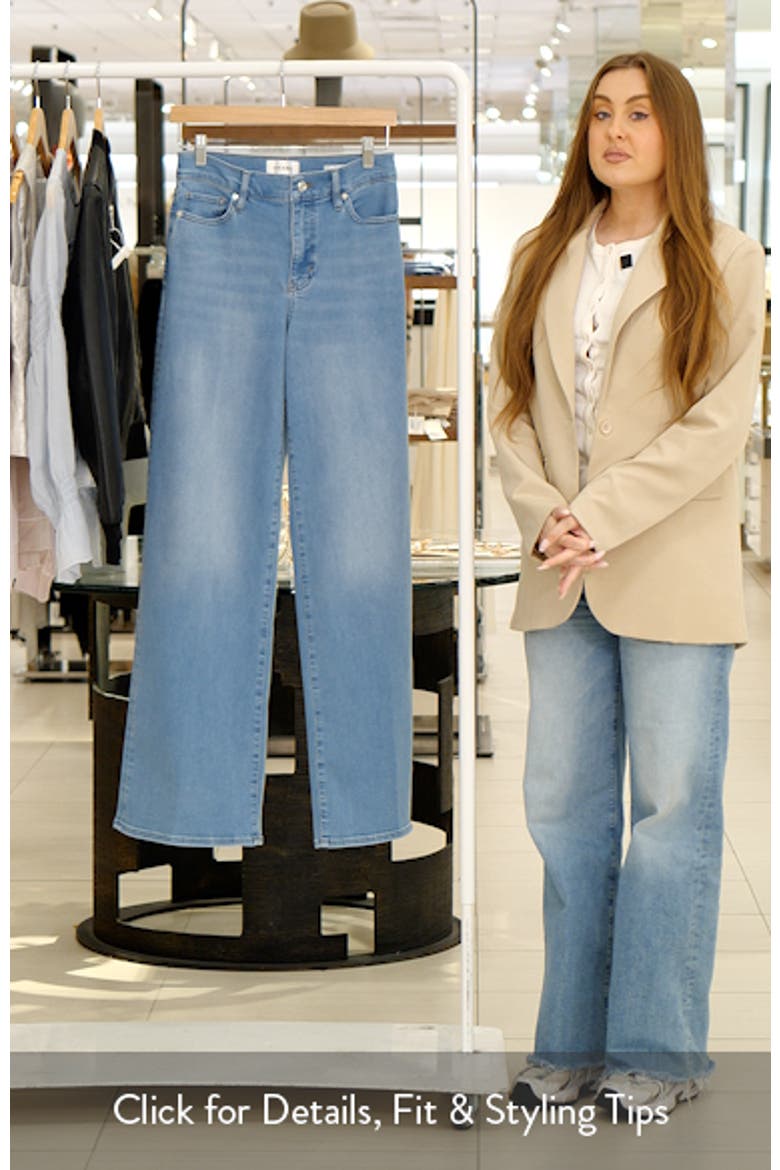 Long Le Slim Palazzo High Waist Wide Leg Jeans video