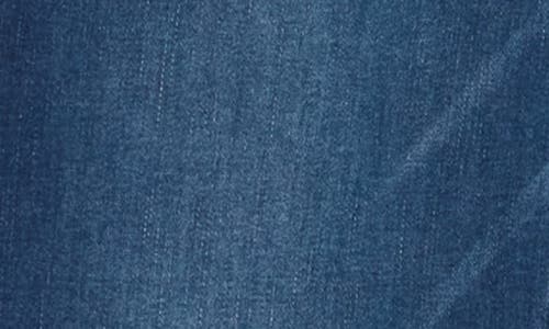 Democracy Fray Hem Slim Straight Jeans In Blue
