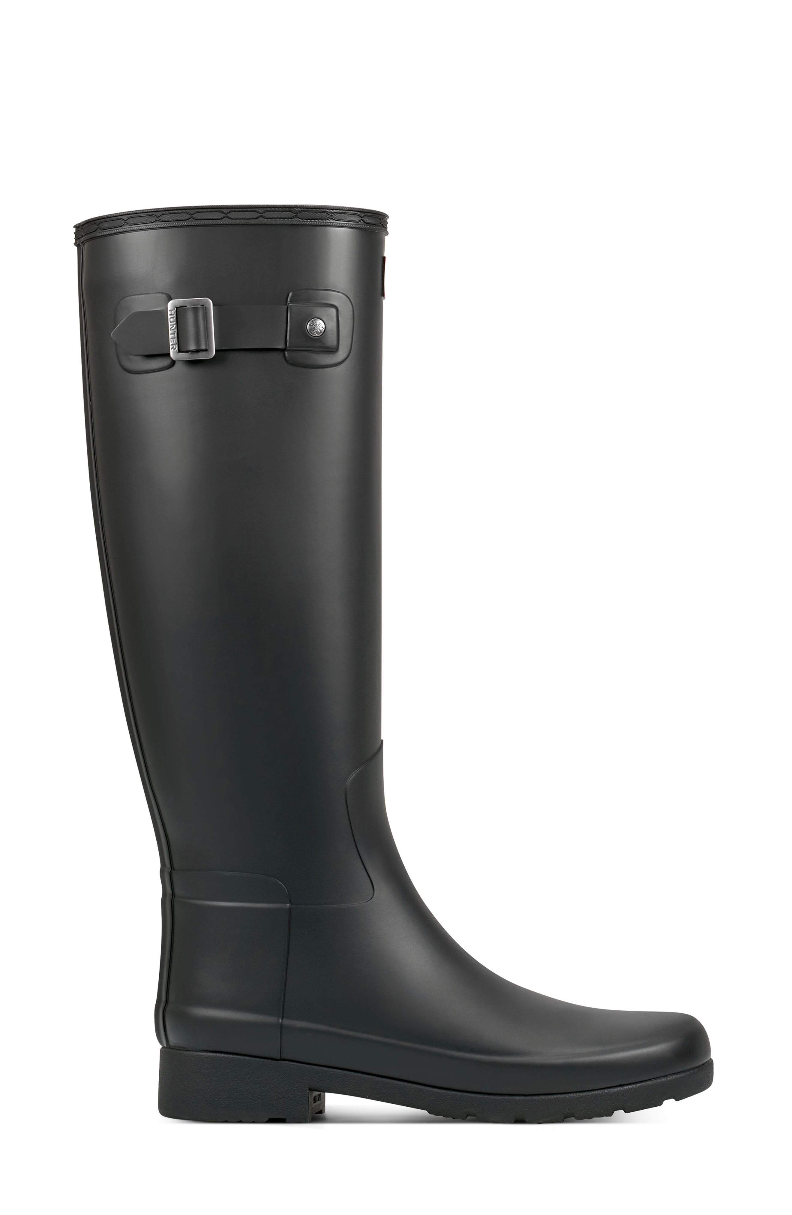 Hunter Refined Tall Waterproof Rain Boot, Alternate, color, 
