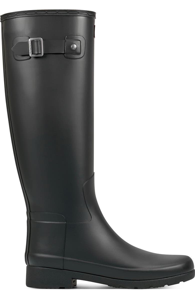 Hunter Refined Tall Waterproof Rain Boot, Alternate, color,
