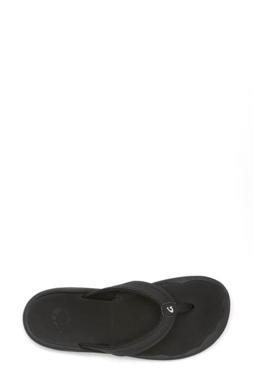 Olukai Ohana Flip Flop In Black