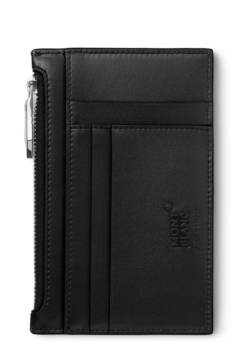 Meisterstück Leather Card Case, Alternate, color, BLACK