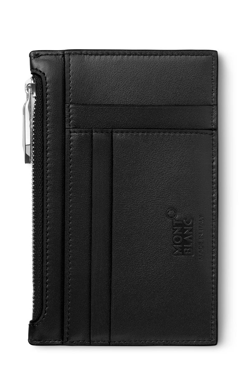 Montblanc Meisterstück Leather Card Case, Alternate, color, Black
