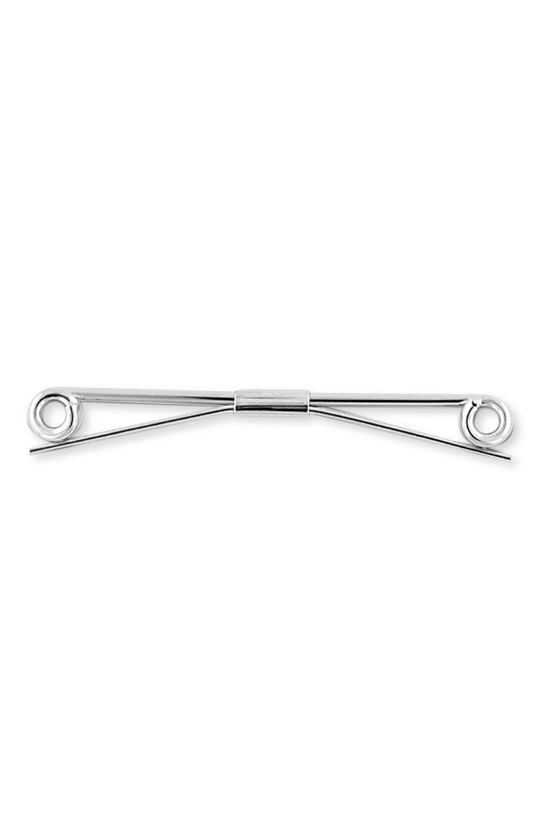 David Donahue Sterling Silver Collar Bar, Main, color, 