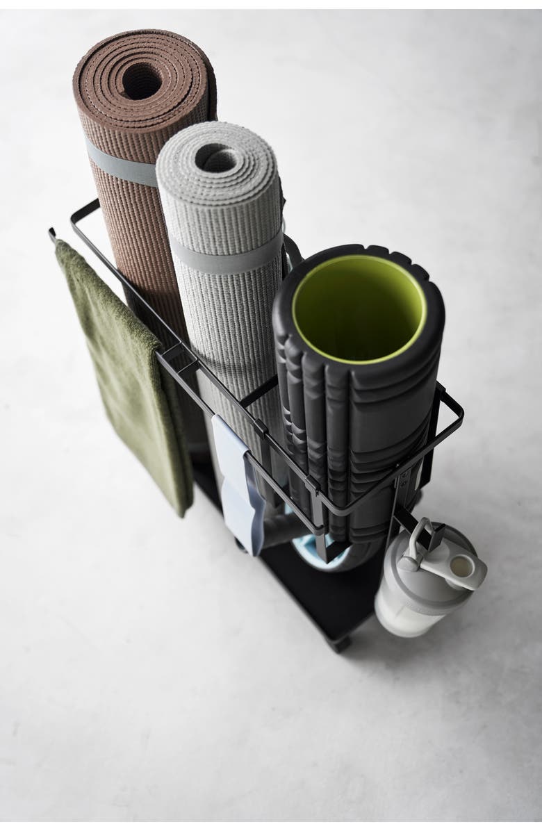 Yamazaki Fitness Equipment Storage Cart, Alternate, color, Black