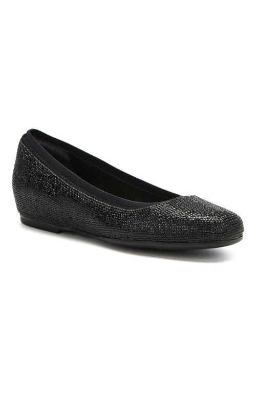 Abeo Cadence Ballet Flat In Black Sparkle - Metatarsal