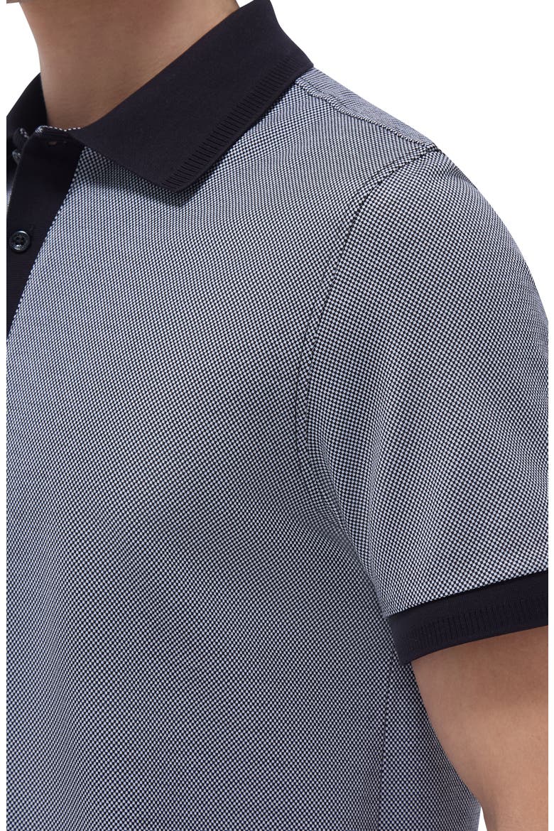 Tipped Cotton Piqué Polo, Alternate, color, BLACK