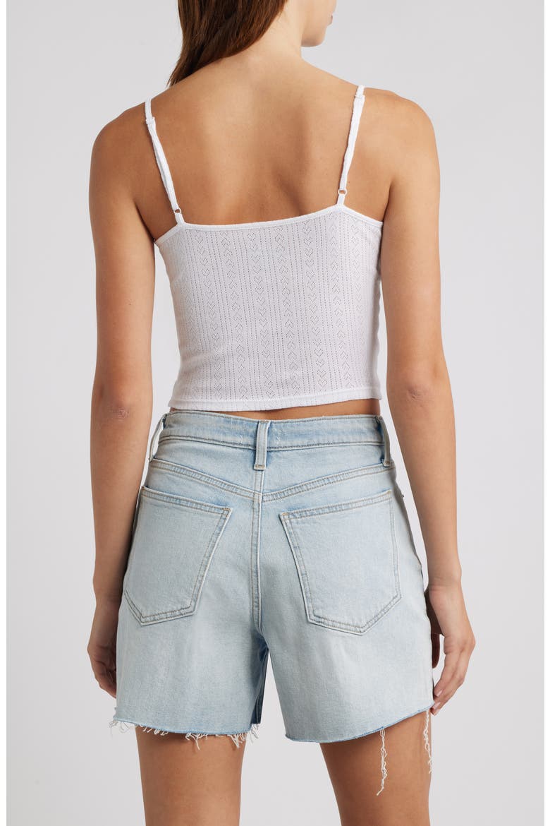 Robin Pointelle Camisole, Alternate, color, WHITE