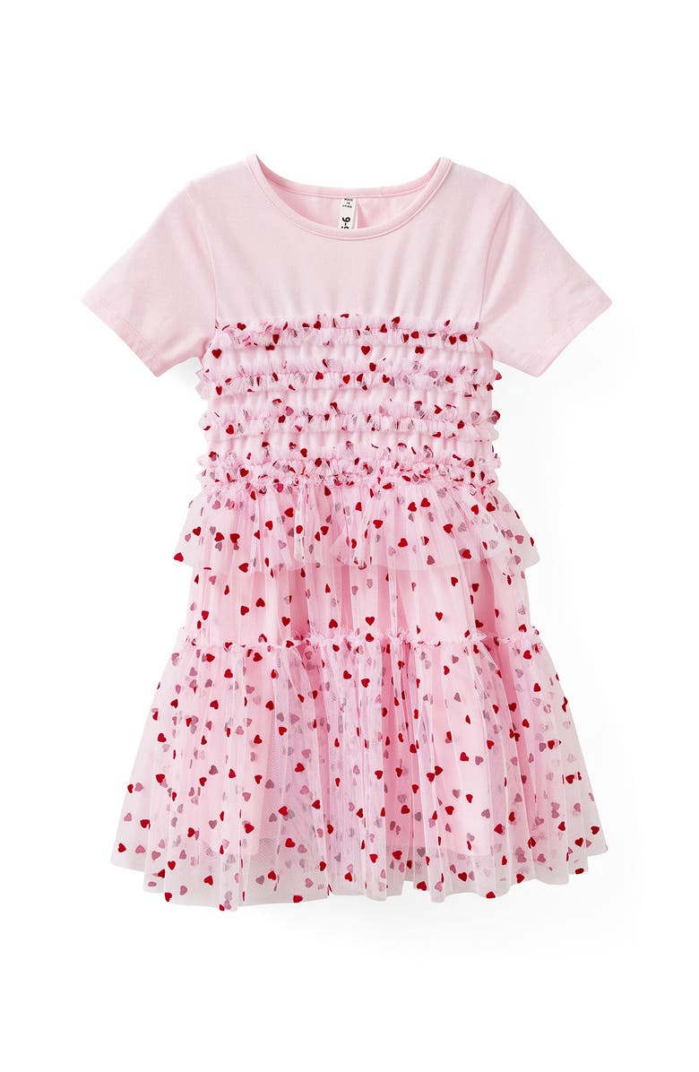 Cotton On Kids Kid's Katelyn Dress Up Dress, Main, color, Tea Party Pink Hearts
