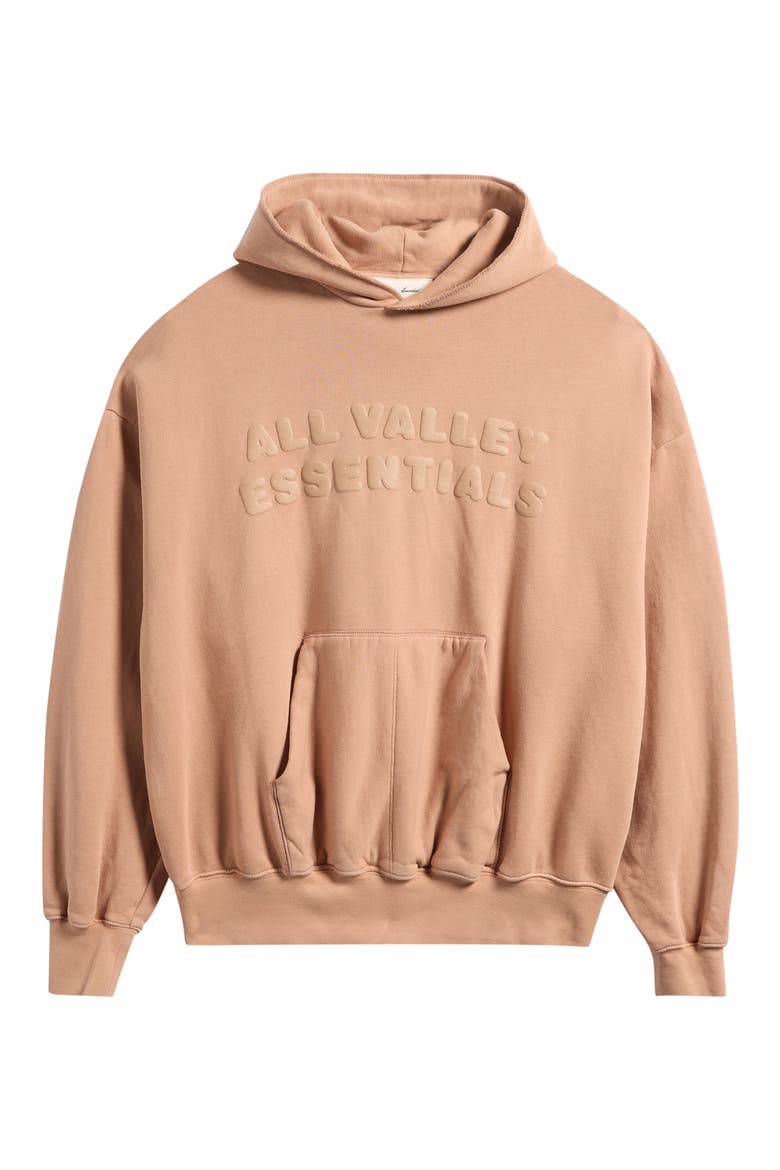 '90s Fit Fleece Logo Hoodie, Alternate, color, WASHED GINGER