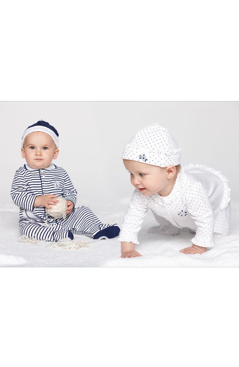 Little Me Footie & Hat, Alternate, color, 