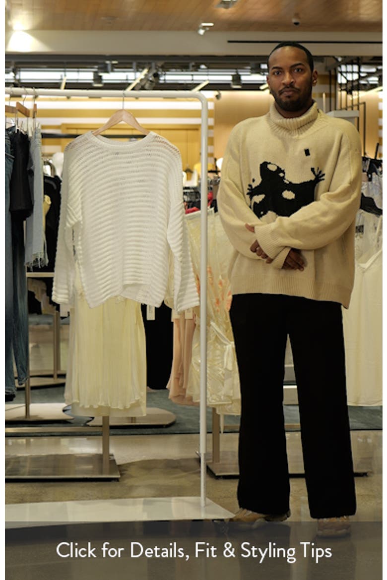 Crewneck Oversize Organic Cotton Sweater video