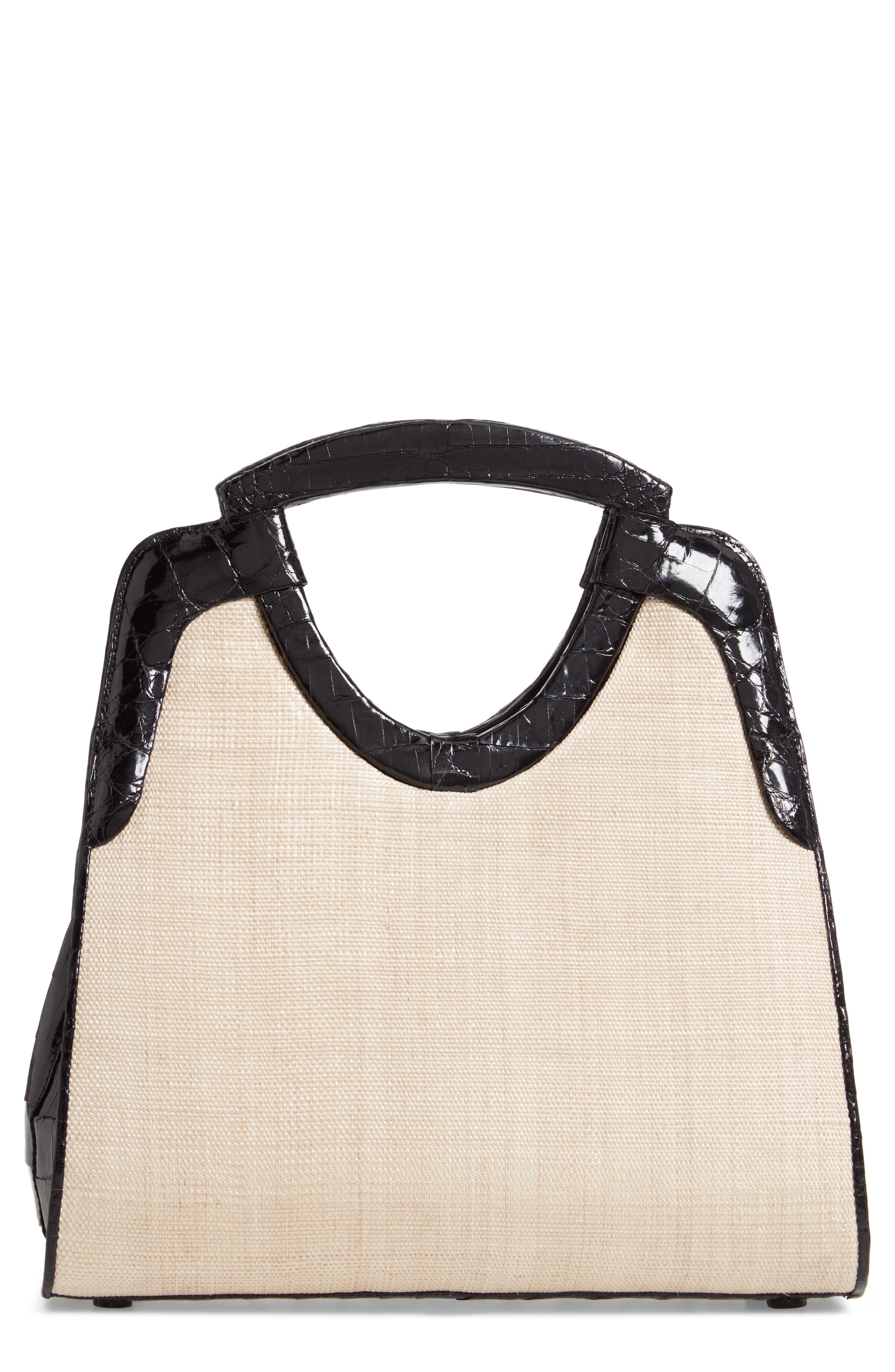Nancy Gonzalez Small Genuine Crocodile Top Handle Bag, Main, color, 