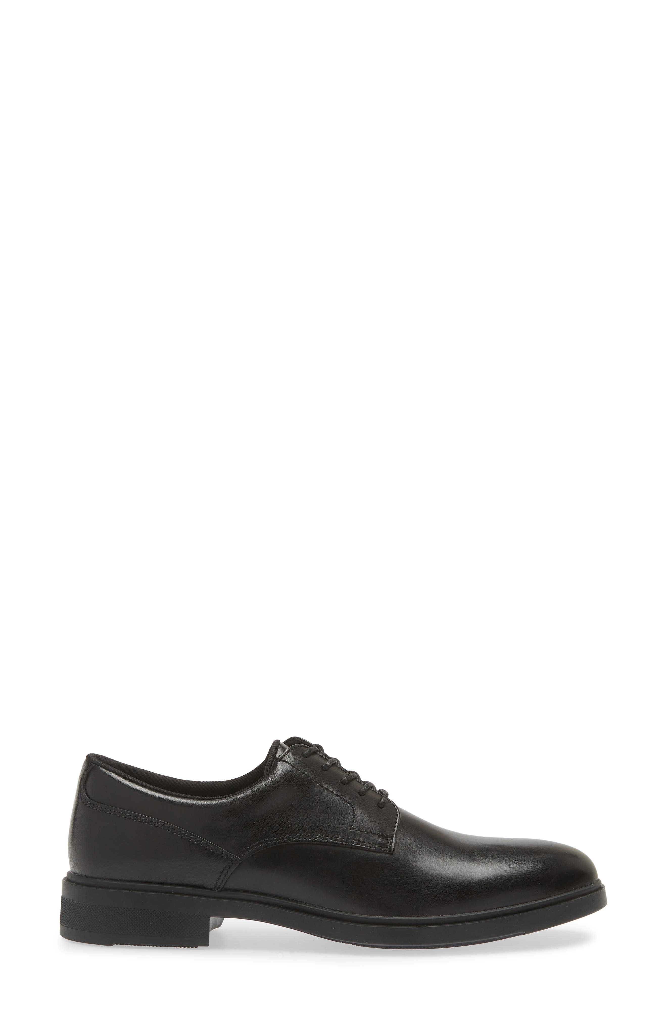NORDSTROM RACK Charlie Comfort Plain Toe Derby, Alternate, color, Black