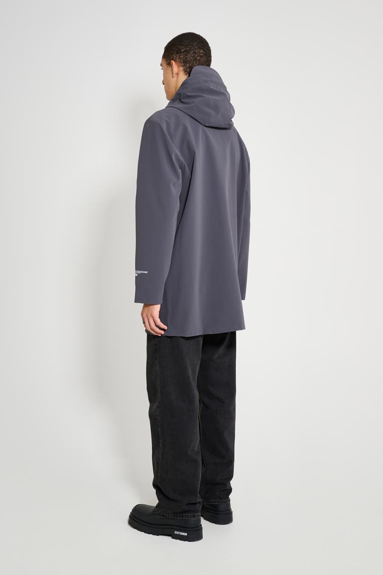 Stockholm Patch Matte Raincoat, Alternate, color, Mystic Blue