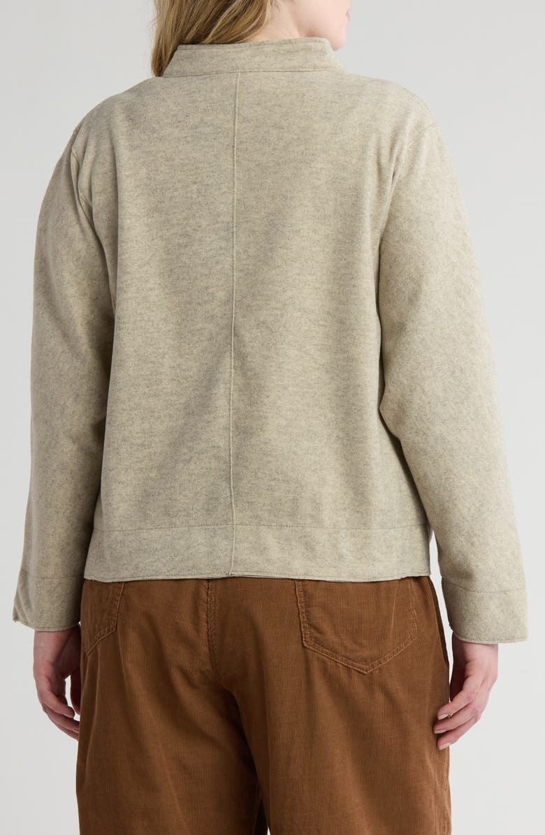 Brushed Knit Bomber Jacket