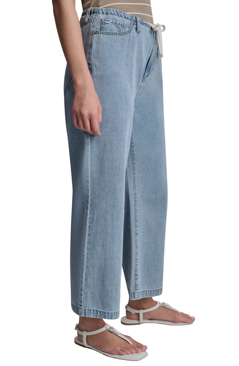DKNY Jeans Mid Rise Wide Leg Jeans, Alternate, color, Brighton