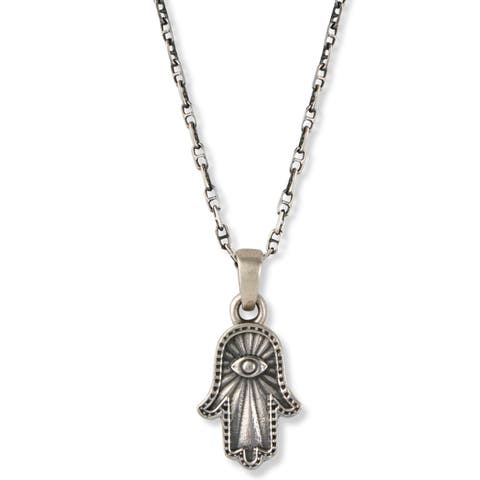 Hamsa Silver Necklace