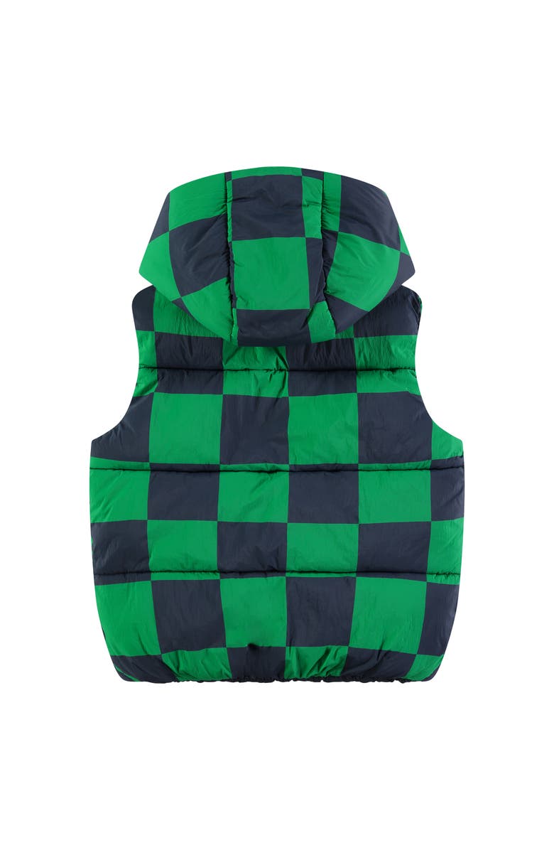 Stains and Stories by Babyface Reversible Puffer Hooded Vest, Alternate, color, Indigo