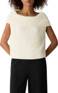 Eileen Fisher Cowl Neck Organic Cotton Blend Sweater
