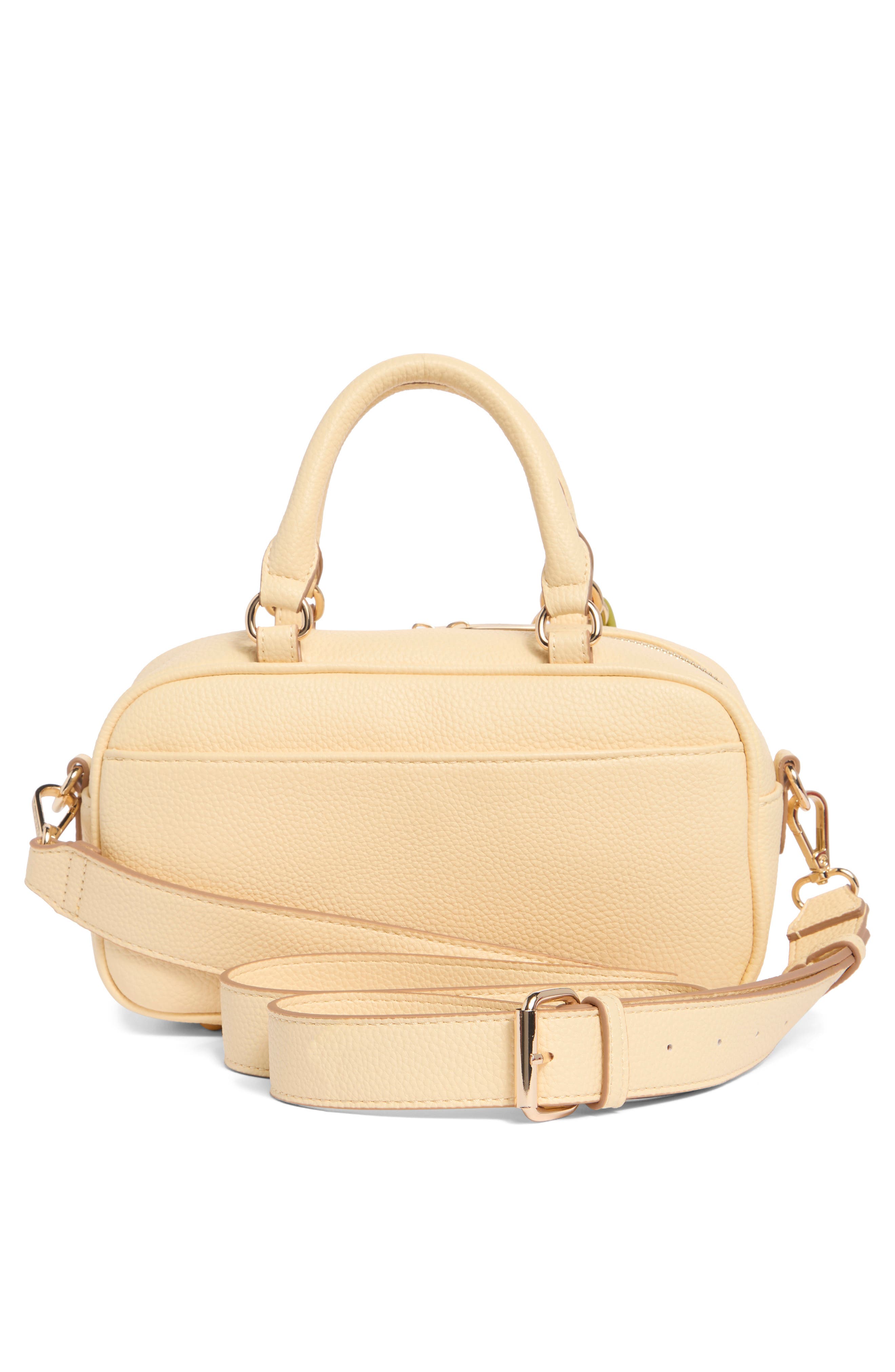 Nanette Lepore Pineapple Charm Crossbody Satchel, Alternate, color, Panna Cotta