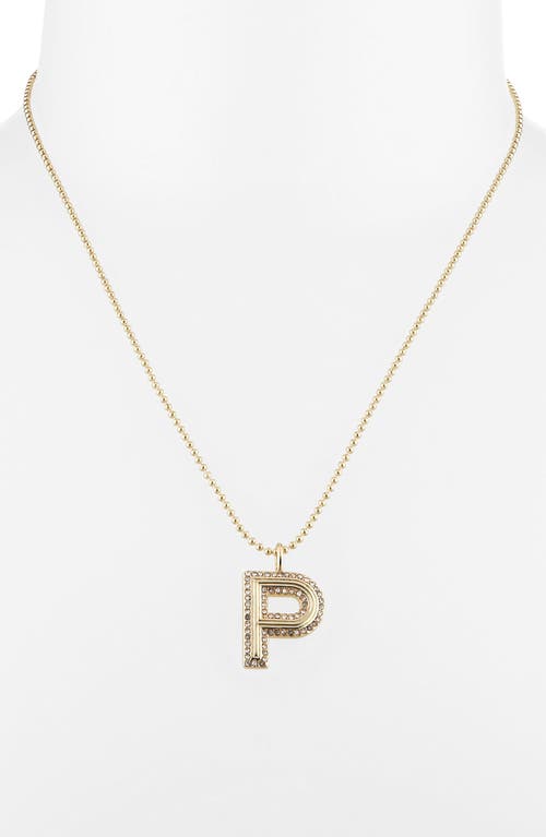 Baublebar Arianna Initial Pendant Necklace In Gold