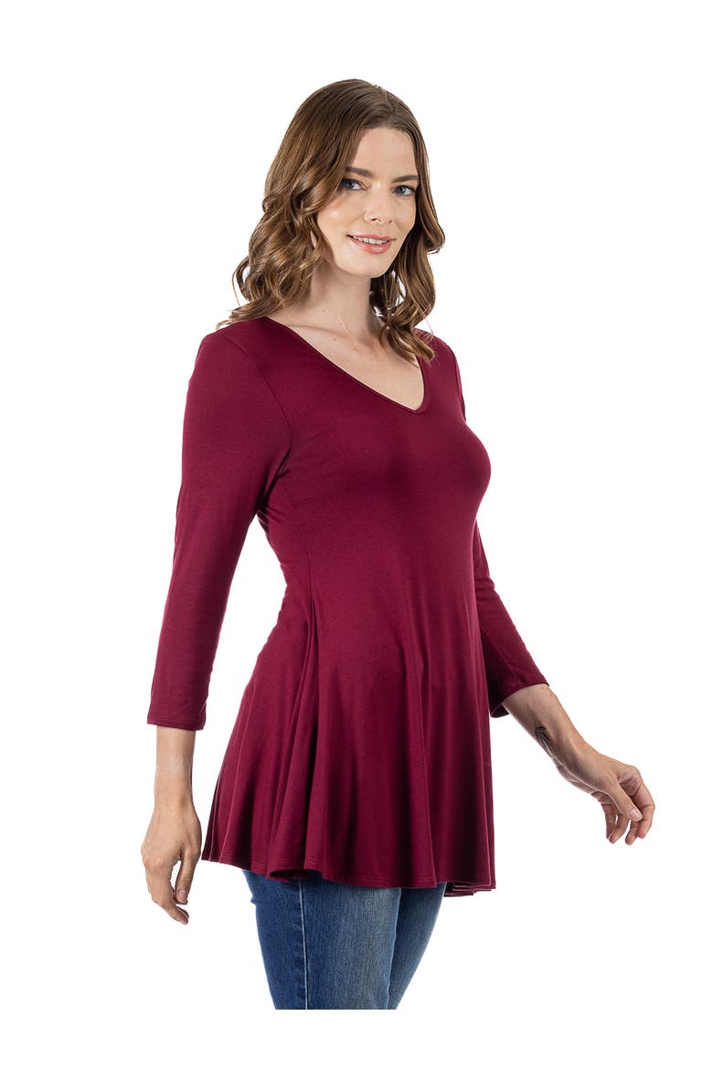 V-Neck Sleeveless Maxi Dress with Belt, Alternate, color, Wine